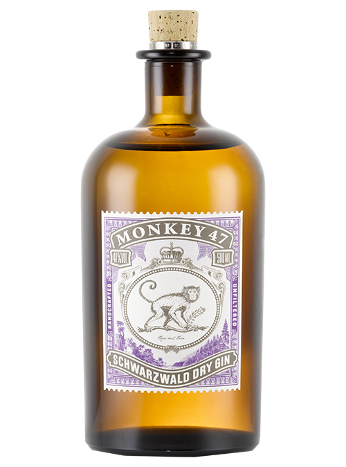 Eine Flasche Gin Monkey 47