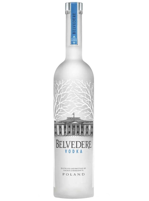 Packshot von Wodka Belvedere 70cl in Flaschen