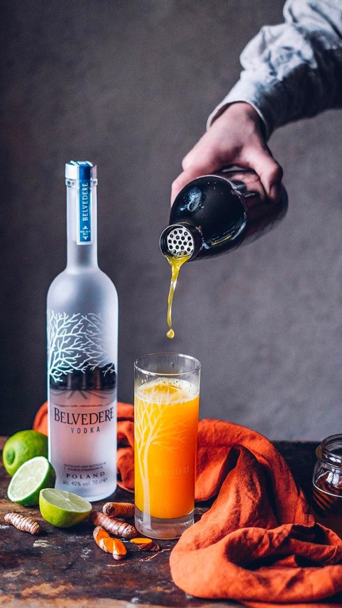 Vodka Belvedere cocktal su un bel tavolo